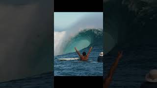 Clean Ride at Teahupoo surfingtime teahupoo bigwaves [upl. by Eidaj845]