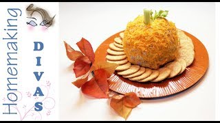 Pumpkin Shape Ham and Cheese Ball [upl. by Ruben]