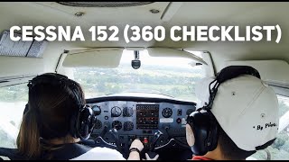 Cessna 152  360 Checklist Fliteline Aviation School [upl. by Ahsekyt]