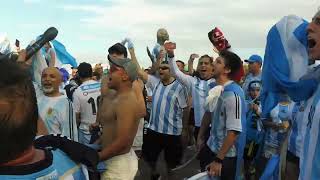 Argentine soccer fans get ready for Copa America match at NRG Stadium in Houston 62116 [upl. by Winston]