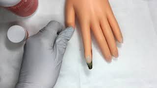 One Color Sculptured Nail Tutorial using Odorless Liquid with Michele Baker [upl. by Marchese]