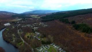 Tummel Valley Holiday Park Pitlochry from the air [upl. by Weidar]