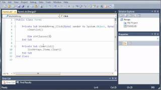 Visual Basic Tutorial  59  Introduction To Arrays [upl. by Erialb869]