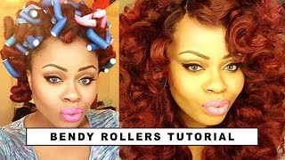 How To Curl Your Hair Using Bendy Rollers  Edee Beau [upl. by Lozano]