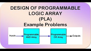 Design of Programmable Logic ArrayPLA with solved problems [upl. by Allenrac448]