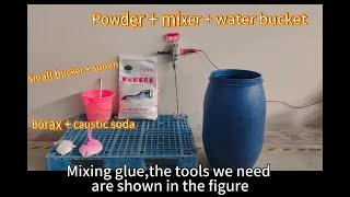 The whole process of turning starch glue powder into glue [upl. by Schwenk691]