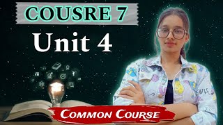 Course 7  Unit 4  DEdSpl 2nd Year  Common Course  By  Harshika Gupta [upl. by Yruoc]