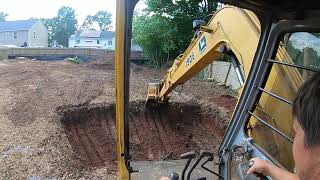 Foundation Dig with JohnDeere 190E excavator [upl. by Peedsaj]