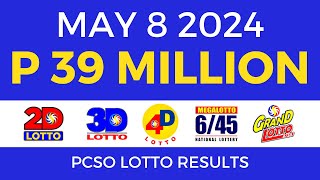 Lotto Result Today 9pm May 8 2024  Complete Details [upl. by Leake]