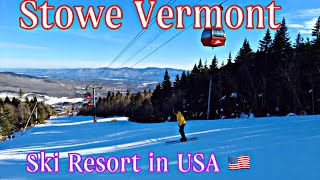 SKIING IN STOWE VERMONT  Stowe Mountain Resort 2023 [upl. by Sherlocke900]