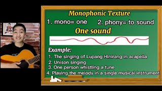 Grade 6 MusicTexture in MusicMonophonic Homophonic Polyphonic4th Grading [upl. by Laroc]