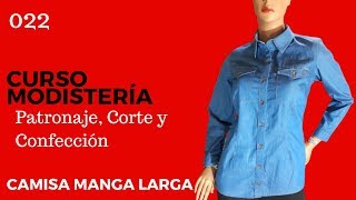 Curso Modistería Camisa Manga Larga a la Medida Paso a Paso 2 [upl. by Irma904]