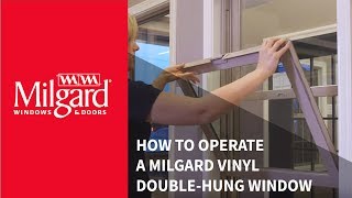 How to Operate a Milgard® Vinyl DoubleHung Window [upl. by Anastas]