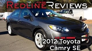 2012 Toyota Camry SE Review Walkaround Exhaust Test Drive [upl. by Robbert]