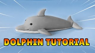 🔴DIY how to make DOLPHIN  Easy Polymer Clay Fondant Tutorial DIY [upl. by Dyun637]