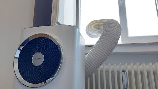 Klimaanlage Fensterdurchführung ❄ PERFEKTE Fensterabdichtung für jedes Klimagerät mit Abluftschlauch [upl. by Ednalrim]