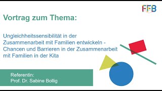 ForumAmPuls Ungleichheitssensibilität in der Zusammenarbeit mit Familien entwickeln [upl. by Catlee]