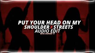 put your heads on my shoulder x streets  paul anka amp doja cat edit audio [upl. by Aleiram]