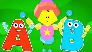 ABC  Peek A Boo Nursery Rhymes And Kids Baby Songs by Mr Shape [upl. by Stannfield974]