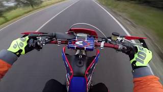 Honda crf 450 2018 motard OnBoard [upl. by Odidnac]