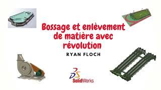 Solidworks  Bossage en enlèvement de matière par révolution [upl. by Orrocos]