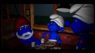 Smurf Movie Mashup Jaws [upl. by Dupin]