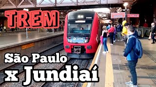 Viagem São Paulo x Jundiaí com o Trem da CPTM [upl. by Ahsekan]