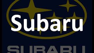 How to Pronounce Subaru Japanese VS English Pronunciation [upl. by Burbank]