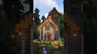 Small Medieval Spruce House  Minecraft Build Showcase [upl. by Suoicserp]