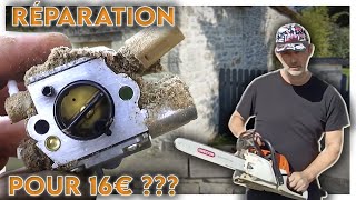 Tronçonneuse Stihl cassée  Jai réparé la mienne avec un kit à 16 euros [upl. by Evatsug]