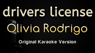 drivers license  Olivia Rodrigo Piano Karaoke Songs With Lyrics  Original Key [upl. by Lrub]