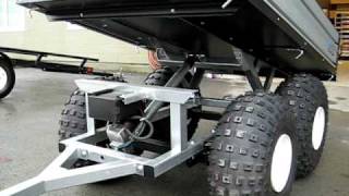 Marlon 1600 Aluminum Electric Dumping ATV Trailer [upl. by Eachern]