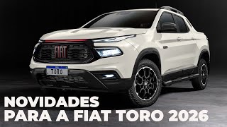 FIAT TORO 2026 TERÁ EVOLUÇÃO IMPORTANTE NAS VERSÕES DIESEL [upl. by Geralda]