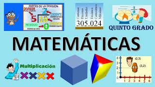 QUINTO GRADO DE PRIMARIA LO QUE DEBES APRENDER EN LA ASIGNATURA DE MATEMÁTICAS primera parte [upl. by Lamhaj144]