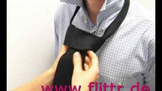 Tying a cravat Half Windsor front [upl. by Kuhn]