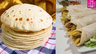 HOME MADE SHAWARMA BREAD  PITA BREAD  THE FOOD FAIRY [upl. by Akaenahs172]