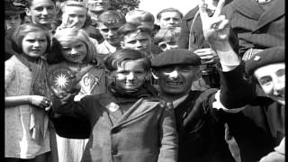 Heads of French women collaborators are shaved in France HD Stock Footage [upl. by Morie896]