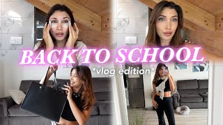 BACK TO SCHOOL vlog edition 🎀 skincare colazione makeup outfit etc  MelissaTani [upl. by Carolyne]