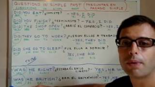 CLASES DE INGLES 14 Preguntas en ingles Video 1 de 2 [upl. by Washington]