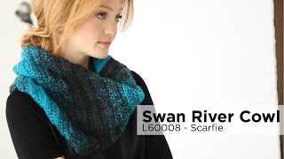 Swan River Cowl made with Scarfie [upl. by Irabaj]