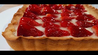 Crostata di fragole e crema pasticcera [upl. by Danyluk640]