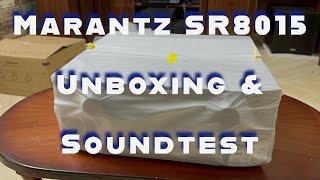 Marantz SR8015 8K Dolbyatmos AvReceiver Unboxing and Soundtest [upl. by Nicolella]