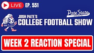 Ep 551 Week 2 Reaction Show  Texas Rolls Michigan  Notre Dame amp Auburn What  Early Best Bets [upl. by Wendy922]