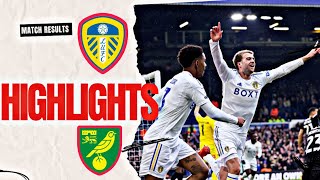 Highlights Leeds 4 Norwich 0 in England Championship [upl. by Ahselak482]