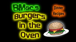 Burgers in the Oven  Dinner Recipes [upl. by Elleinod]