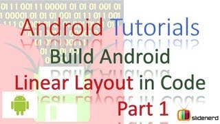 40 Android Linear Layout Using Java Code Part 1 [upl. by Neehcas715]