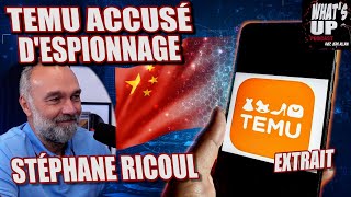 TEMU accusé dESPIONNAGE  Stéphane Ricoul  Whats Up Podcast Extrait [upl. by Oidualc]