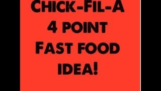 CHICKFILA Low Point Fast Food Idea  4 Points Plus [upl. by Pharaoh]