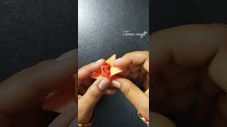 Paper Tulip flower making papertulip papercraft [upl. by Sairtemed907]