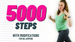 5000 steps at home  Beginner Friendly NO jumping Walking Workout  Get Ready to sweat [upl. by Egiap]